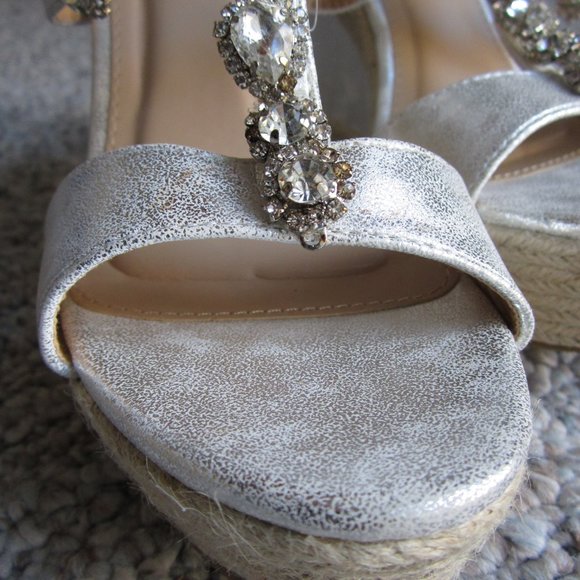 Refresh Beverly03 Metallic Rhinestone Espadrille - Picture 2 of 16